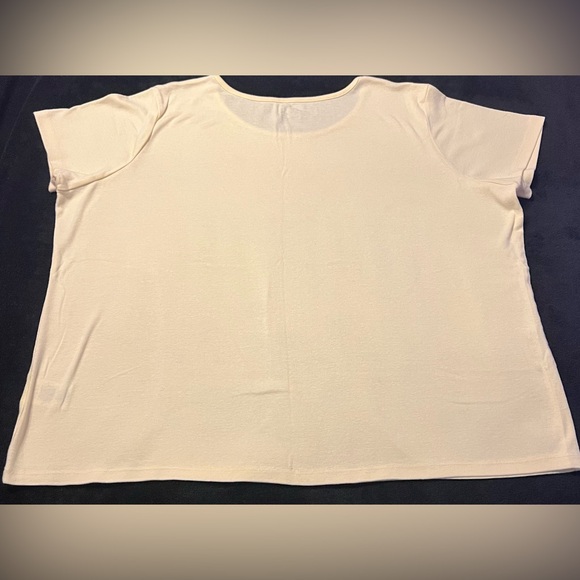 EUC Basic Editions Yellow T-Shirt Bicycle Sunflower Sparkle embellishments 2XL - Picture 7 of 7